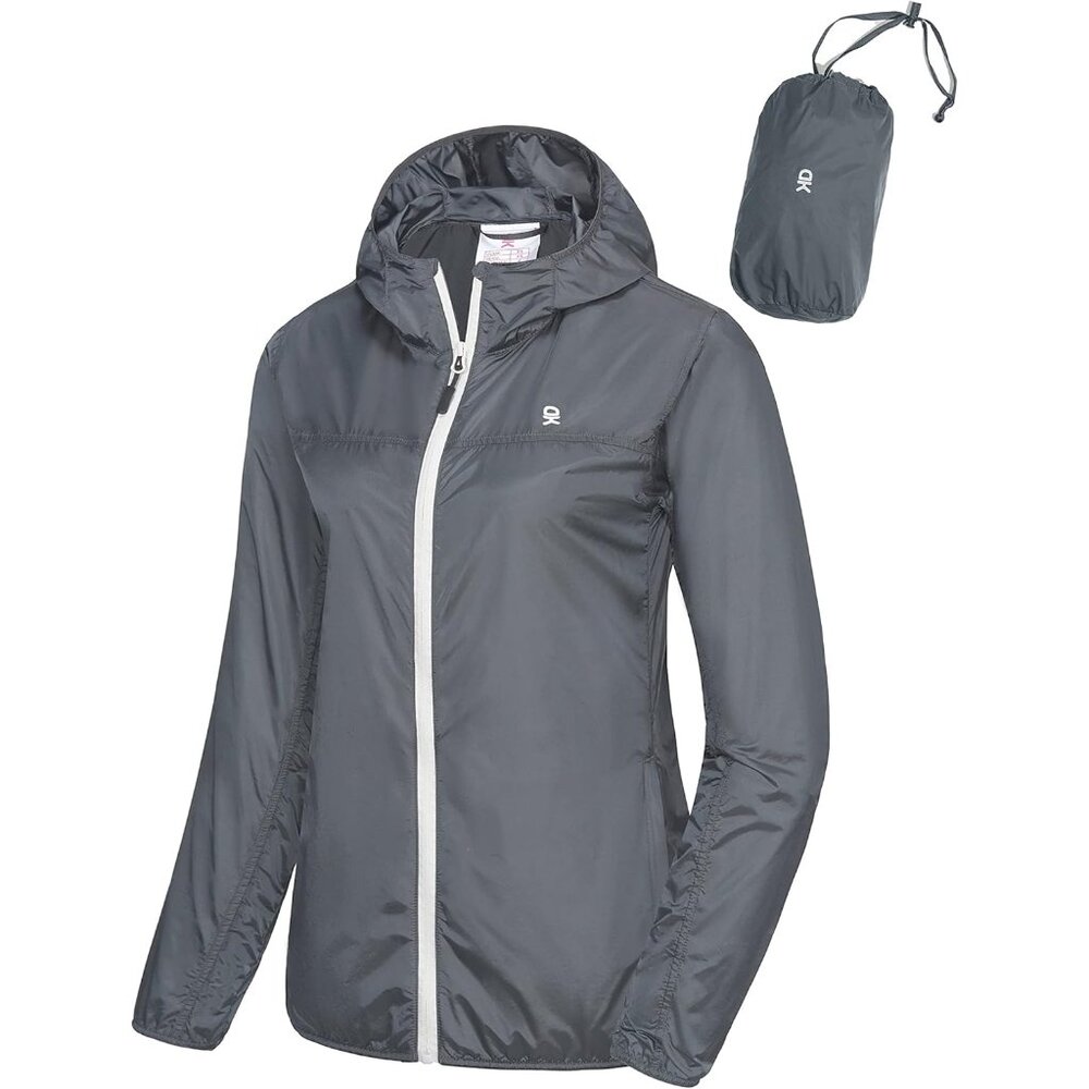 Women's Packable Lightweight Running Jacket Water… - image 1